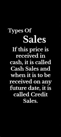 Definition Of SALES & Types Of SALES By ZIU