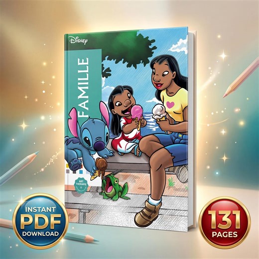 Disney Family Color by Number Book | 131 Pages Printable PDF, Cute Island Coloring, Relaxing Mystery Coloring (instant Download) - Etsy