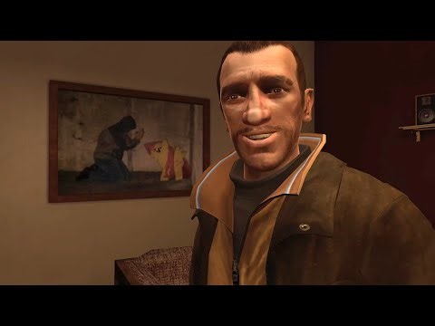 The entire GTA 4 story but Niko has schizophrenia