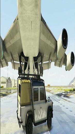 Land Rover Defender Crosses Runway During Jet Takeoff ✈️🔥