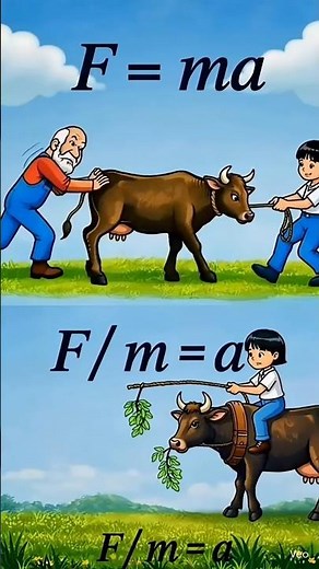 science of Newton 2nd law, animation with newton laws #physics #reels #science #ytshorts
