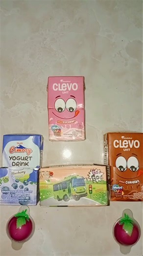 Guess the packaged snacks - yogurt, clevo, clevo