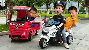 小朋友的车不见了？快来扮演警察抓住偷车的坏人吧！儿童情景短剧