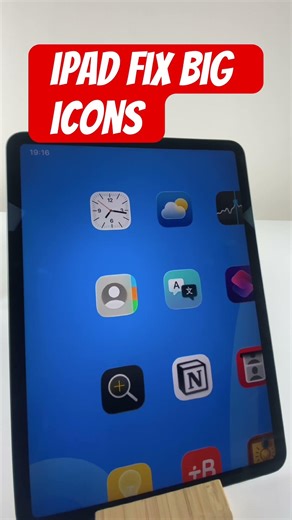 iPad Fix Big Icons Quickly