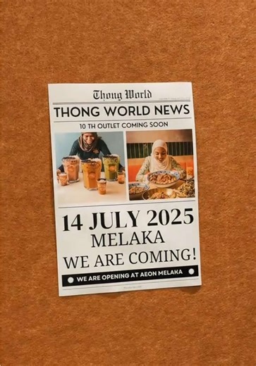 Thong Bowl Grand Opening at AEON Mall Melaka