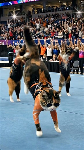 Archie’s training for the 2028 Olympics 🏅🐱