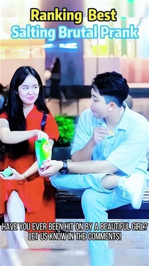 Serious hot guys get hit with brutal flirting and lose it 😂 #cuteboys #prank #baper