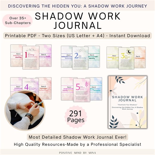 Shadow Work Journal: Guided CBT Prompts for Self-discovery & Healing, Personal Growth - Etsy
