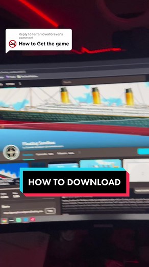 Replying to @ferrariloverforever official guide on how to #download #floatingsandbox! #fyp #tutorial #pc #game #simulation #titanic #tsunami #ship #sinking #gamingontiktok #streaming