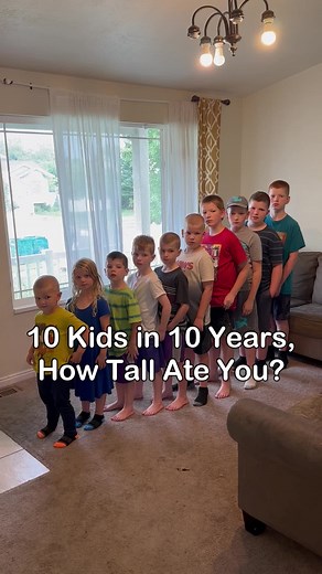 We had a lot of requests to know how tall the kids were, mainly because people couldn’t believe that Steven was going into 9th grade. He is in fact now in 9th grade. Here are the long anticipated heights of the kids. #10kids #bigfamily #largefamily #heights #howtallareyou