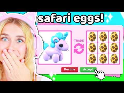 Trading For SAFARI EGGS In Adopt Me