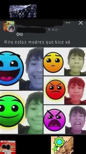 What are these GD faces😭 #gaming #geometrydash #shorts #viral