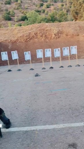 Shooting Range Practice with Handgun Training