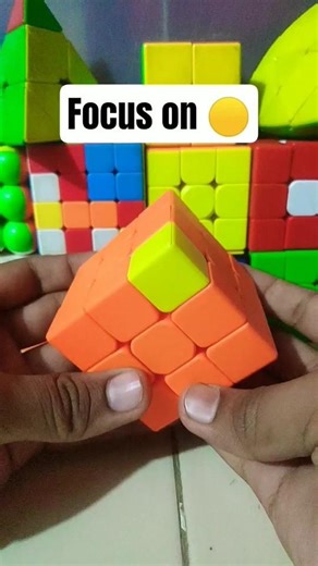 Yellow Face Solve in 30 Seconds | Rubik’s Cube Trick 🔥How to Solve Yellow Layer Fast? 😱 Easy