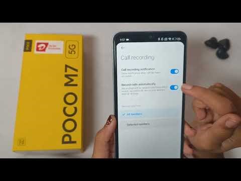 How to enable call recording in poco m7 5g | call recording kaise karen
