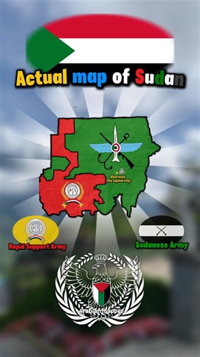 Arabian mapper 🐪 on Instagram: "Actual map of Sudan 🇸🇩 #map #history #geography #europe #reels #viral #fyp #trending #edit #world #mapping #sudan #uae"