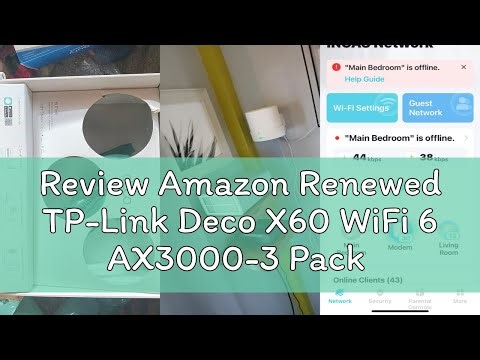 Review Amazon Renewed TP-Link Deco X60 WiFi 6 AX3000-3 Pack - Whole-Home Mesh Wi-Fi System (Renewed)