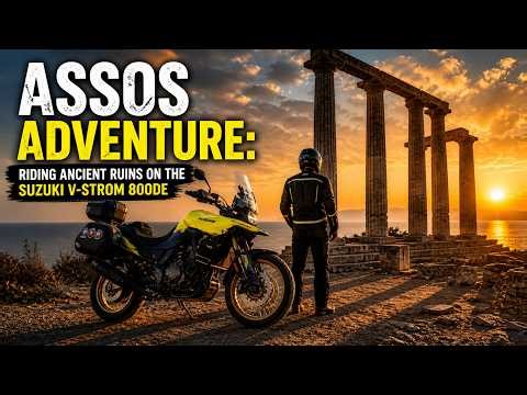 Epic Motorcycle Journey to Ancient Assos | V-Strom 800DE