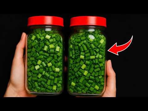 How to Preserve Green Onions for 1 YEAR – No Spoilage, No Freezer Needed! |Clever Tricks