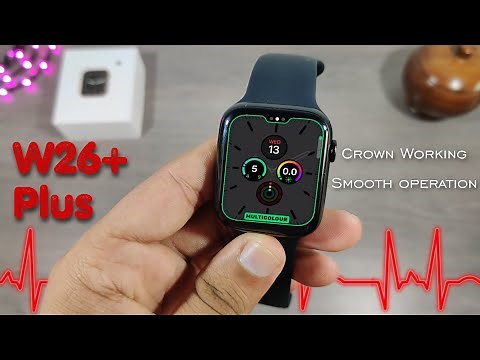 Apple Watch Series 6 W26+ Smart Watch Unboxing And Review | IWO W26 PLUS Best Replica Crown Working