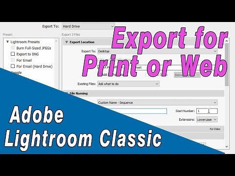 Best Lightroom Export Settings for Print and Web