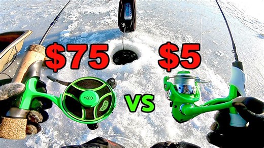 Cheap vs expensive ice fishing reels produce shocking results