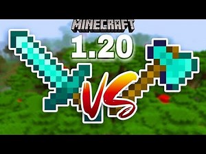 AXE vs SWORD Which One Is Better In Minecraft 1.20 Java Edition