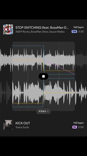 STOP SNITCHING x KICK OUT #spotifymix #transitions #fypシ゚viral #asaprocky #travisscott
