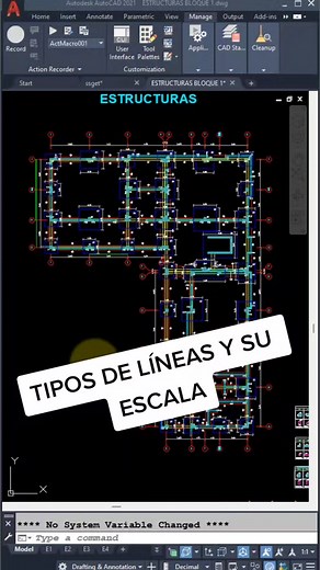 Tipos de Líneas y su Escala en Autocad