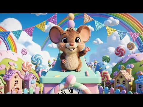 Hickory Dickory Dock Mouse Clock Chase | Nursery Rhymes & Action Songs for Kids