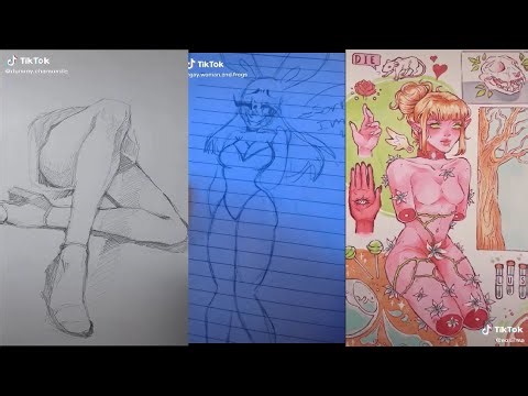 🍄🍄 ALT TIKTOK DRAWING ALTERNATIVE ART TIK TOK COMPILATION ⛓⛓ goth emo grunge aesthetics
