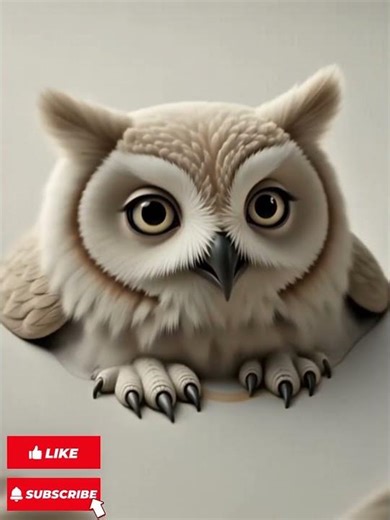 Feather Owl Comes to Life 🦉✨ | Soft Felt Animation Magic