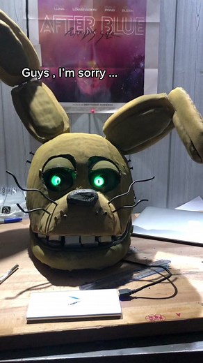 Good or bad idea ? #fnaf #cosplay #springbonnie #williamafton #springlock #fyp