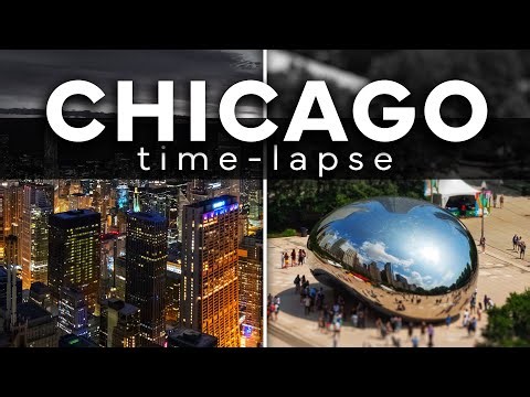 Chicago Downtown Time Lapse | 4K City Tour of Tourist Attractions and Landmarks