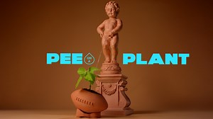 Interactive ad: Rich Earth Institute: Pee on a Plant