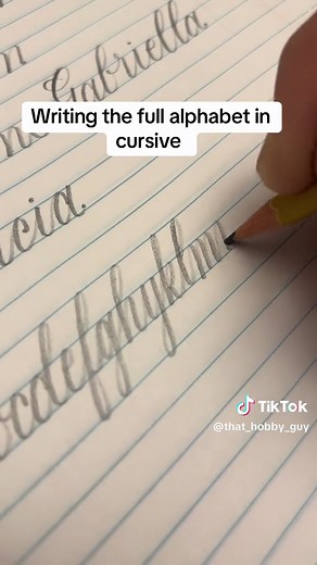 Cursive Alphabet Writing Guide: Improve Your Handwriting