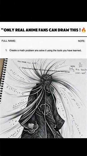 Only Real Anime Fans Can Draw This ! 🔥🌀 #anime #jujutsukaisen #kakashi #gojo #sukuna #naroto
