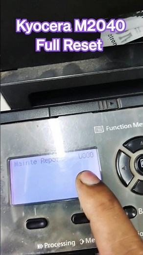 Kyocera M2040 Full Reset button Reset button #kyocera #reset