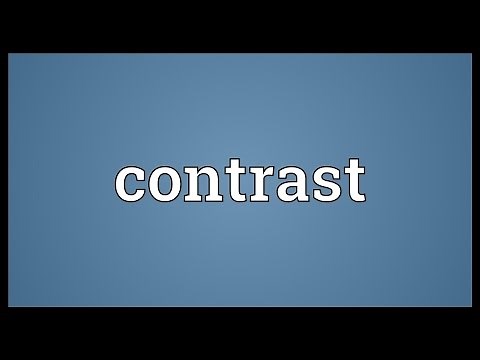 Contrast Meaning