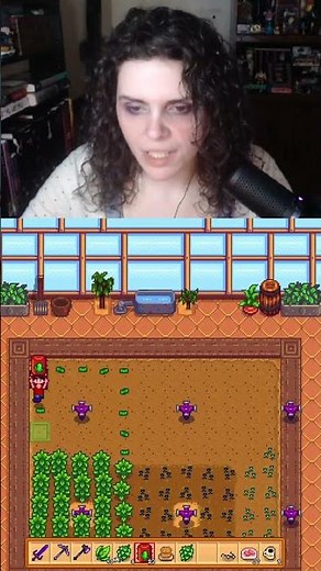 Finished working on the greenhouse in Stardew Valley