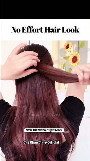 Half Up Half Down Bun Hairstyle |Easy Hairstyle for Long Hair #HalfUpHalfDown#HalfBun#LongHairStyles
