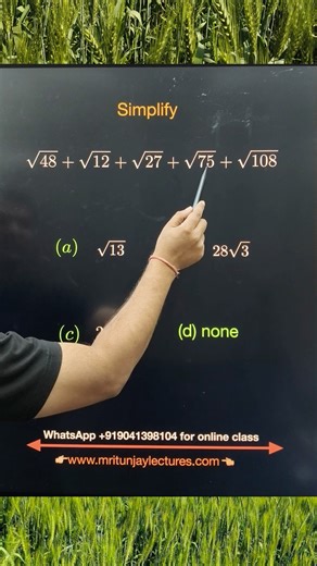 4.2K views · 15 reactions | Simplify roots #root #maths #math #tgtpgt #PGT #bankexam #Grade8 #Grade7 ️雷樂 | Mritunjay Lectures | Facebook