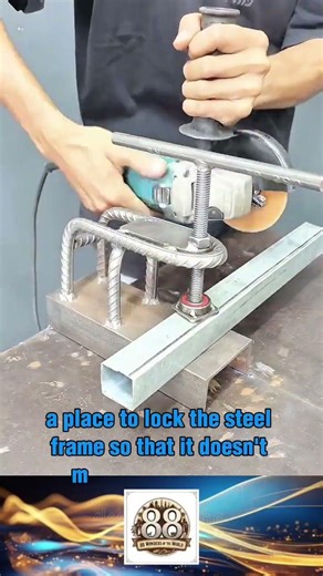 a place to lock the steel frame so that it doesn't move when it is cut #shorts