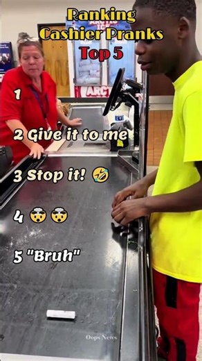 Ranking Top 5 Cashier Pranks | Funniest Pranks #cashiers #funniestvideo #supermarket