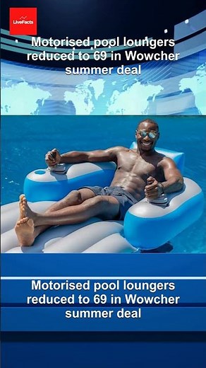 Motorised pool loungers reduced to 69 in Wowcher summer deal