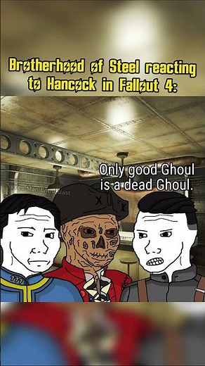 Brotherhood of Steel reacting to Hancock in Fallout 4: #fallout #memes #shorts