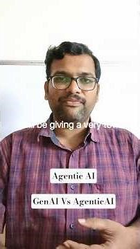What is Agentic AI ? || GenAI Vs Agentic AI #generativeai #education #agenticai