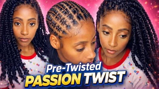Pre-twisted passion twist | Pre-looped crochet braids for a quick and easy install
