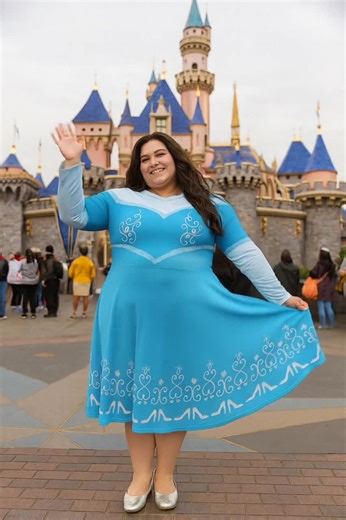 2XS - 6XL Plus Size Princess Costume Cinderella Dress Long Sleeve Pocket Midi Dress Dance Halloween Cosplay Plus Size Theme Park Bounding - Etsy