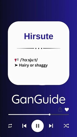 C2 English (Academic/Ultra) Word: HIRSUTE | Meaning & Pronunciation